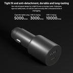 Original Xiaomi 43W Dual Ports USB + USB-C / Type-C Car Charger 1A1C, 43W