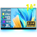 14 inch HDR 2560x1600P IPS Screen Portable Monitor, 14 inch 2.5K