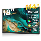 18 inch HDR 2560x1600P IPS Screen Portable Monitor, 18 inch 2.5K