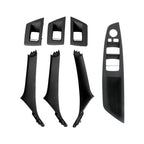 For BMW F10 / F18 5 Series 7pcs Car Inside Doors Handle Pull Trim Cover, 51417225874, Right Driving(Black), Right Driving(Beige Yellow), Right Driving(Beige White), Right Driving(Grey), Right Driving(Wine Red), Right Driving(Mocha Color)