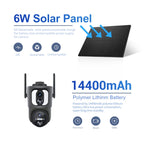 ESCAM QF390 2x2MP Binocular Solar WiFi Camera Supports Two-way Voice & Alarm Recording, QF390