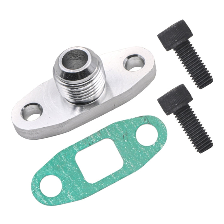 Car Turbine Oil Supply Pipe Flange Gasket AN4 Joint Adapter, For T3 T4 T04E GT42