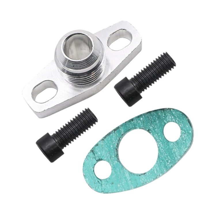 Car Turbine Oil Supply Pipe Flange Gasket AN4 Joint Adapter, For T3 T4 T04E GT42