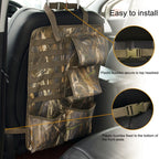 2pcs / Set Car Front Seat Back Camouflage Storage Bag Car Hanging Organiser