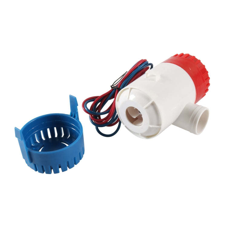 12V-1100GPH Boat / RV Bilge Sump Water Pump with Black Drain Pipe, with Black Drain Pipe