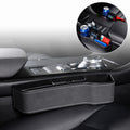 Car Multi-functional Console Box Cup Holder Seat Gap Side Storage Box, Frizzled Feather Style, Grey Front Passenger Seat, Grey Main Driver Seat, Red Front Passenger Seat, Red Main Driver Seat