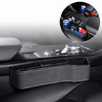 Car Multi-functional Console Box Cup Holder Seat Gap Side Storage Box, Frizzled Feather Style, Grey Front Passenger Seat, Grey Main Driver Seat, Red Front Passenger Seat, Red Main Driver Seat
