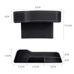 Car Multi-functional Console Box Cup Holder Seat Gap Side Storage Box, Frizzled Feather Style, Grey Front Passenger Seat, Grey Main Driver Seat, Red Front Passenger Seat, Red Main Driver Seat