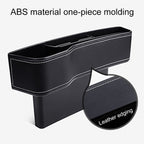 Car Multi-functional Console Box Cup Holder Seat Gap Side Storage Box, Leather Style, Brown Front Passenger Seat, Beige Front Passenger Seat, Black Front Passenger Seat, Black Main Driver Seat, Beige Main Driver Seat, Brown Main Driver Seat