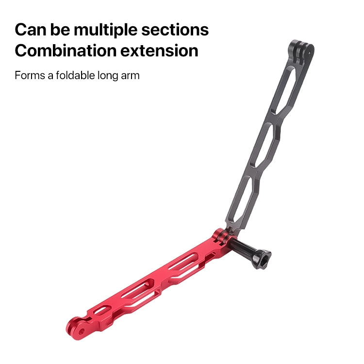 Aluminium Extension Arm Hollow Grip Extenter for DJI, Insta360, GoPro and Other Action Cameras, 20cm