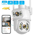 QX95 6MP WiFi Dual Camera Supports Two-way Voice Intercom & AI Recognition, QX95