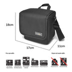 Cwatcun D52 Crossbody Camera Bag Photography Lens Shoulder Bag, 17 x 18 x 11cm