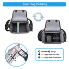 Cwatcun D52 Crossbody Camera Bag Photography Lens Shoulder Bag, 17 x 18 x 11cm