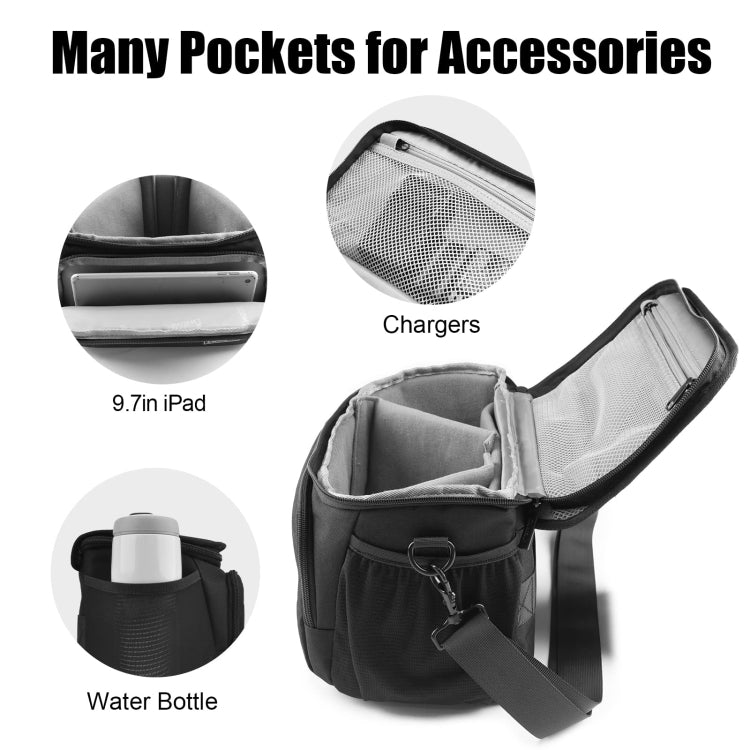 Cwatcun D67 Crossbody Camera Bag Photography Lens Shoulder Bag, 22 x 15 x 15cm S, 25.5 x 16 x 17cm M, 30.5 x 16.5 x 20cm L, 36 x 21 x 24cm XL