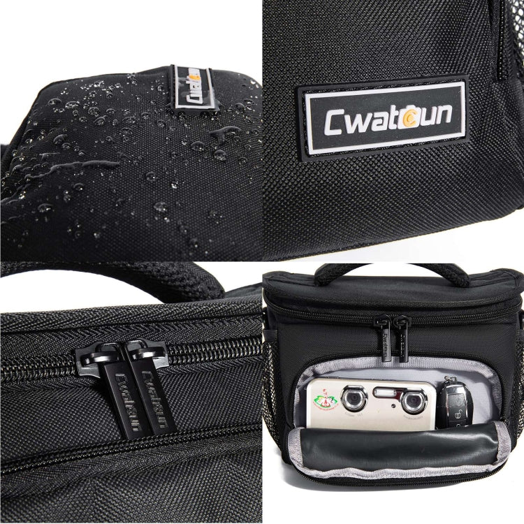 Cwatcun D67 Crossbody Camera Bag Photography Lens Shoulder Bag, 22 x 15 x 15cm S, 25.5 x 16 x 17cm M, 30.5 x 16.5 x 20cm L, 36 x 21 x 24cm XL