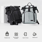 Cwatcun D95 Large Capacity Photography Backpack Shoulders Laptop Camera Bag, 27 x 37 x 16cm, 30.5 x 18 x 38cm