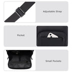 Cwatcun D103 Crossbody Camera Bag Photography Lens Shoulder Bag, 22.5 x 19.5 x 8cm, 22.5 x 22.5 x 12.5cm