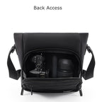 Cwatcun D103 Crossbody Camera Bag Photography Lens Shoulder Bag, 22.5 x 19.5 x 8cm, 22.5 x 22.5 x 12.5cm