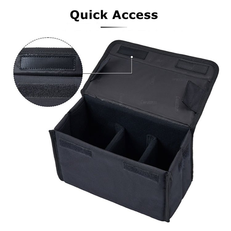Cwatcun H80 Large Capacity Foldable Inner Camera Bag Photography Lens Bag, 22.5 x 18 x 13.5cm S, 30 x 19 x 15cm M, 34.5 x 19 x 26cm L