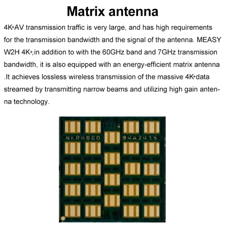 Measy W2H 60GHz 4K+ Ultra HD Wireless Transmission Kit, Transmission Distance: 50m, 4K+