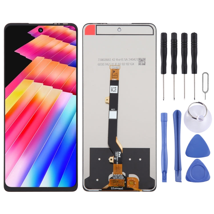OEM LCD Screen with Digitizer Full Assembly, For Infinix Hot 30 X6831, For Infinix Smart 7 X6515