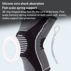 Dual Spring Support Silicone Sports Brace Fitness Protective Pads, S Size, M Size, L Size, XL Size, XXL Size, XXXL Size