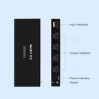 Measy SPH104 1 to 4 4K HDMI 1080P Simultaneous Display Splitter, 1 to 4, AU Plug, 1 to 4, EU Plug, 1 to 4, UK Plug