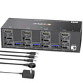 KC-KVM303DH 8K 60Hz USB3.0 DP+DP+HDMI Triple Monitors KVM Switch, EU Plug, US Plug