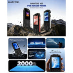 HAMTOD H3 Rugged Phone, 2.8 inch T107 ARM CortexTM A7 Quad-core 1.0GHz, Network: 4G, VoLTE, BT, SOS, EU Version, US Version