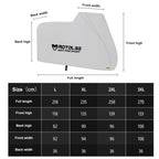 MOTOLSG Motorcycle Waterproof Sunproof Dustproof Thickening Cover, L, XL, XXL, XXXL