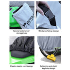 MOTOLSG Motorcycle Waterproof Sunproof Dustproof Thickening Cover, L, XL, XXL, XXXL