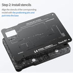 Qianli Magnetic Middle Layer BGA Reballing Platform, For iPhone 15 Series, For iPhone 14 Series