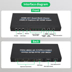 NK-941S 4K HDMI 4x1 Screen Splitter + USB3.0 Video Capture All In One Machine, NK-941S