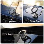 JOYROOM JR-ZS403 Metal Foldable Magnetic Car Phone Mount, JR-ZS403 Black, JR-ZS403 Metal Grey
