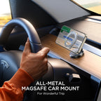 JOYROOM JR-ZS403 Metal Foldable Magnetic Car Phone Mount, JR-ZS403 Black, JR-ZS403 Metal Grey