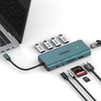 Onten UC962 10 in 1 USB-C / Type-C Multi-function HUB Docking Station, UC962