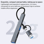 ADS-807D 6 in 1 USB + Type-C to PD100W + USB3.0/2.0 + SD/TF HUB Docking Station, ADS-807D