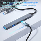 ADS-809D 5 in 1 USB + Type-C to PD100W + USB3.0/2.0 + Type-C HUB Docking Station, ADS-809D