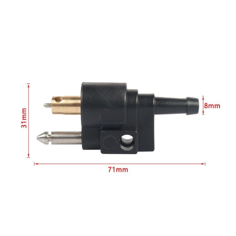 8mm Outboard External Oil Pipe Male Connector 6G1-24305-05, 8mm