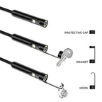 AN112 8mm Double Lenses HD Industry Endoscope Type-C + Micro USB + 8 Pin Connection, 1m Soft Tube, 2m Soft Tube, 3.5m Soft Tube, 5m Soft Tube, 10m Soft Tube
