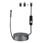 AN112 8mm Double Lenses HD Industry Endoscope Type-C + Micro USB + 8 Pin Connection, 1m Hard Tube, 2m Hard Tube, 3.5m Hard Tube, 5m Hard Tube, 10m Hard Tube