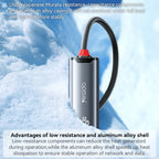 Yesido HB26 2 in 1 USB+USB-C/Type-C to Ethernet Adapter