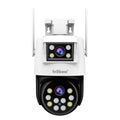 SriHome SH048 2MP + 2MP Humanoid Tracking Smart Night Vision Dual Lens IP Camera, SH048