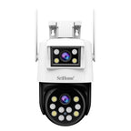 SriHome SH048 2MP + 2MP Humanoid Tracking Smart Night Vision Dual Lens IP Camera, SH048