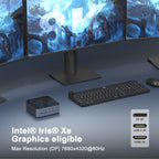 GXMO H90 Windows 11 Intel Core i7 11390H Processor Mini Computer, Without RAM & SSD, 16GB+512GB