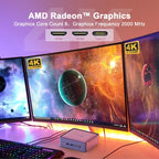 GXMO U58 Windows 11 AMD Ryzen 7-5825U 8 Core Processor Mini Computer, Without RAM & SSD, 16GB+512GB