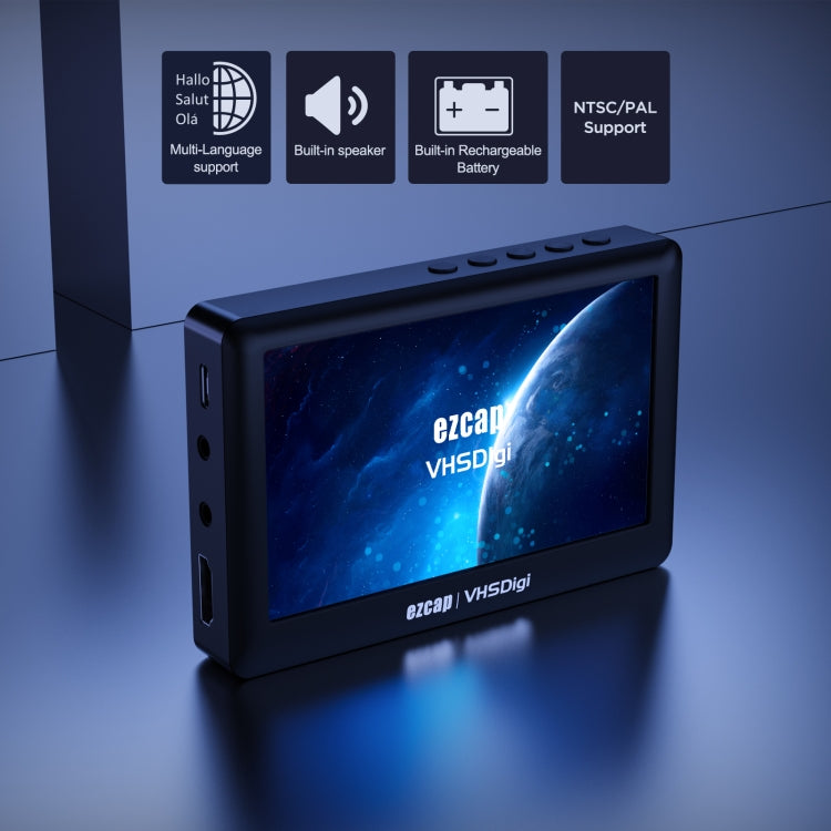 Ezcap 180 VHSDigi 4.3 inch Screen Video Capture Recording Box, Ezcap 180