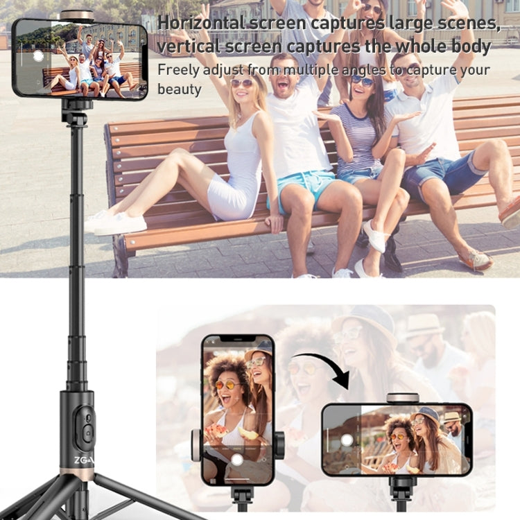 ZGA S02 Bluetooth Remote Control Hidden Tripod Selfie Stick, S02