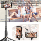 ZGA S02 Bluetooth Remote Control Hidden Tripod Selfie Stick, S02