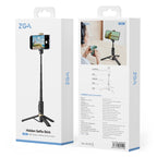 ZGA S02 Bluetooth Remote Control Hidden Tripod Selfie Stick, S02